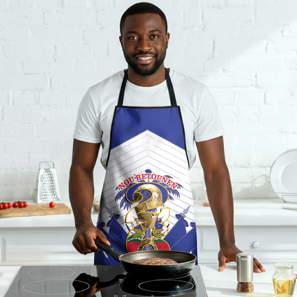 Les Grenadiers Haiti Football Apron 2026 Nou Retounen White Version
