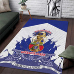 Les Grenadiers Haiti Football Area Rug 2026 Nou Retounen White Version - African Pride