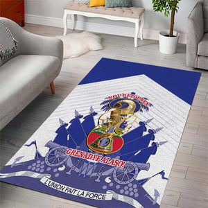 Les Grenadiers Haiti Football Area Rug 2026 Nou Retounen White Version - African Pride
