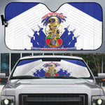Les Grenadiers Haiti Football Auto Sun Shade 2026 Nou Retounen White Version