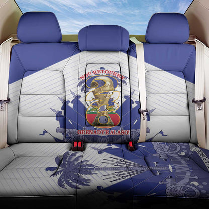 Les Grenadiers Haiti Football Back Car Seat Cover 2026 Nou Retounen White Version - African Pride