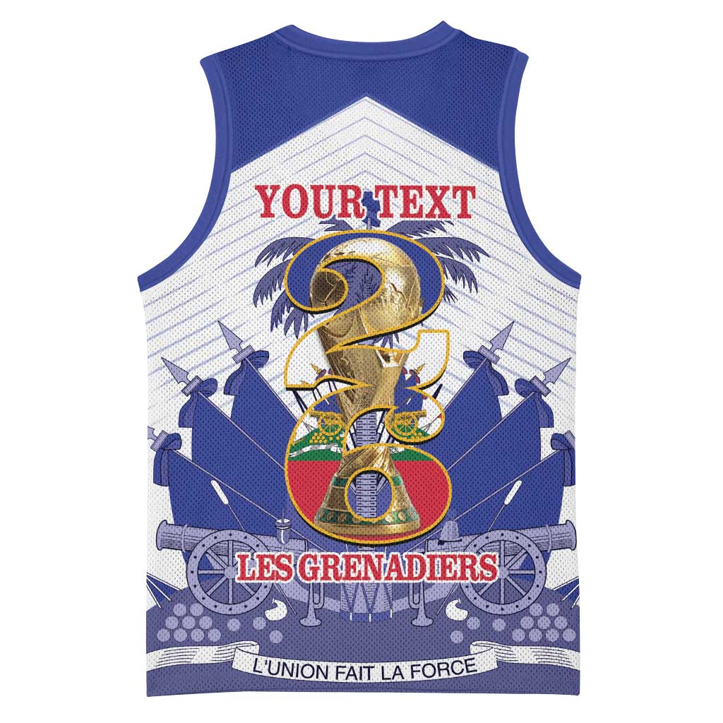 Personalized Les Grenadiers Haiti Football Basketball Jersey 2026 Nou Retounen White Version - African Pride