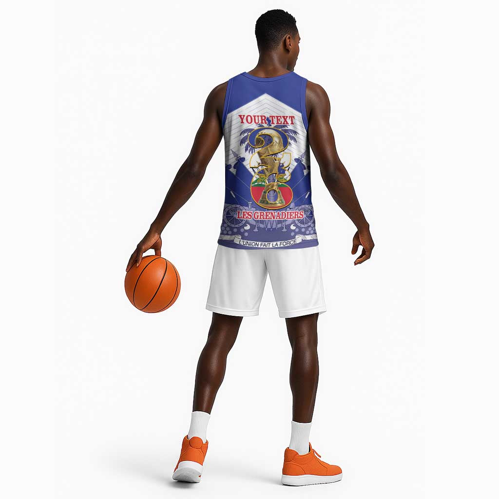 Personalized Les Grenadiers Haiti Football Basketball Jersey 2026 Nou Retounen White Version - African Pride
