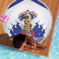 Les Grenadiers Haiti Football Beach Blanket 2026 Nou Retounen White Version - African Pride