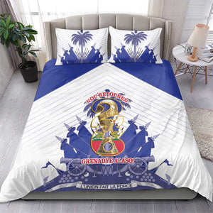 Les Grenadiers Haiti Football Bedding Set 2026 Nou Retounen White Version - African Pride