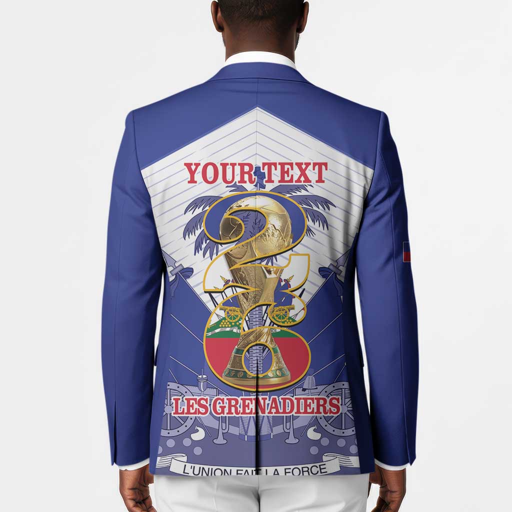 Personalized Les Grenadiers Haiti Football Blazer 2026 Nou Retounen White Version