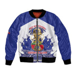 Personalized Les Grenadiers Haiti Football Bomber Jacket 2026 Nou Retounen White Version - African Pride