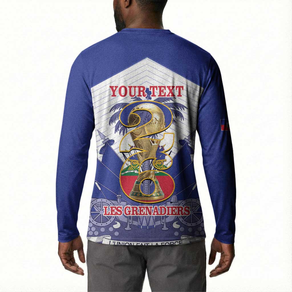 Personalized Les Grenadiers Haiti Football Button Sweatshirt 2026 Nou Retounen White Version