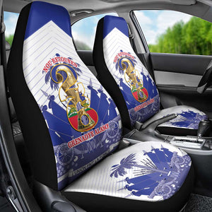 Les Grenadiers Haiti Football Car Seat Cover 2026 Nou Retounen White Version - African Pride