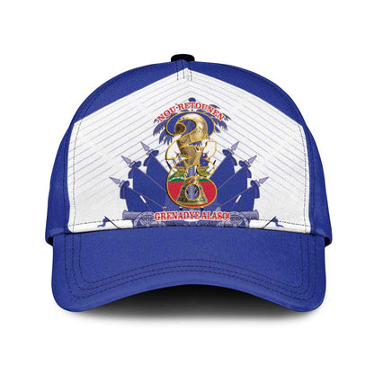 Les Grenadiers Haiti Football Classic Cap 2026 Nou Retounen White Version - African Pride