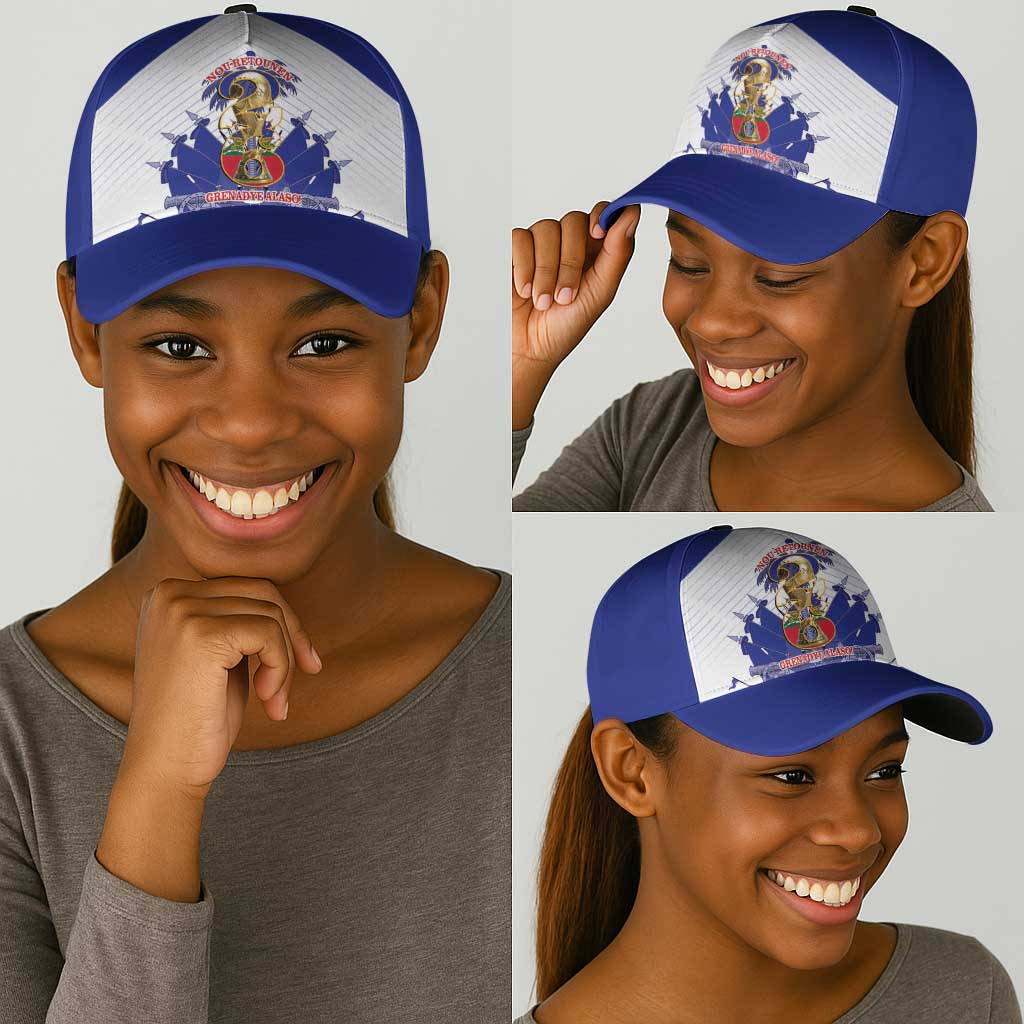 Les Grenadiers Haiti Football Classic Cap 2026 Nou Retounen White Version - African Pride