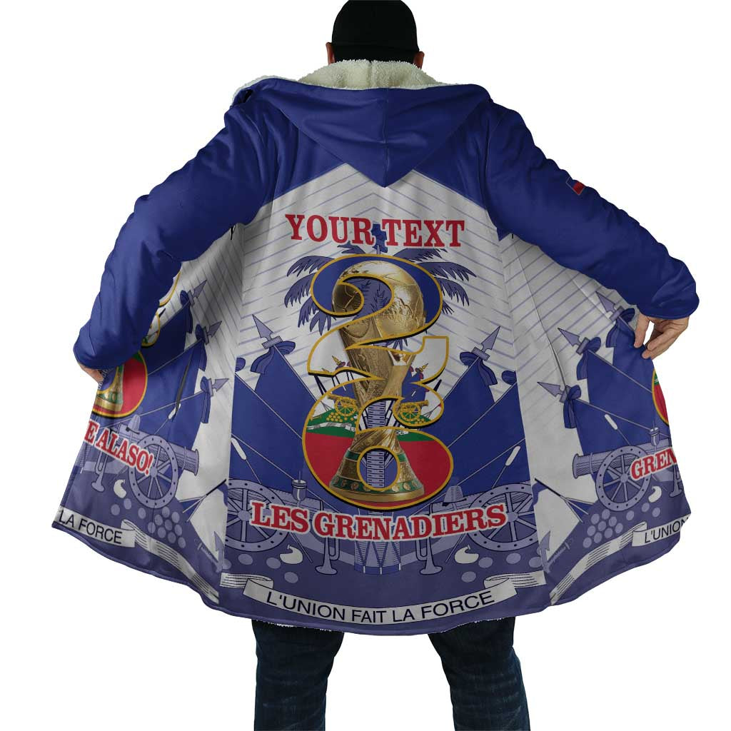 Personalized Les Grenadiers Haiti Football Cloak 2026 Nou Retounen White Version