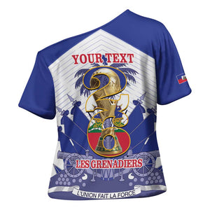 Personalized Les Grenadiers Haiti Football Cross Shoulder Shirt 2026 Nou Retounen White Version