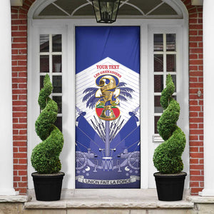 Personalized Les Grenadiers Haiti Football Door Cover 2026 Nou Retounen White Version