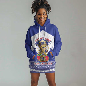 Personalized Les Grenadiers Haiti Football Hoodie Dress 2026 Nou Retounen White Version - African Pride