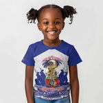 Personalized Les Grenadiers Haiti Football Kid T shirt 2026 Nou Retounen White Version - African Pride