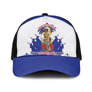 Les Grenadiers Haiti Football Mesh Trucker Cap 2026 Nou Retounen White Version - African Pride