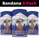 Les Grenadiers Haiti Football Neck Gaiter 2026 Nou Retounen White Version - African Pride