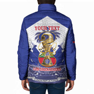 Personalized Les Grenadiers Haiti Football Padded Jacket 2026 Nou Retounen White Version