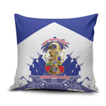 Les Grenadiers Haiti Football Pillow Cover 2026 Nou Retounen White Version