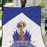 Les Grenadiers Haiti Football Quilt 2026 Nou Retounen White Version - African Pride