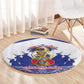 Les Grenadiers Haiti Football Round Carpet 2026 Nou Retounen White Version - African Pride