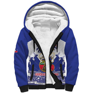 Personalized Les Grenadiers Haiti Football Sherpa Hoodie 2026 Nou Retounen White Version - African Pride