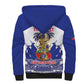 Personalized Les Grenadiers Haiti Football Sherpa Hoodie 2026 Nou Retounen White Version - African Pride