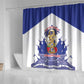 Les Grenadiers Haiti Football Shower Curtain 2026 Nou Retounen White Version - African Pride
