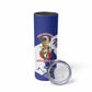 Personalized Les Grenadiers Haiti Football Skinny Tumbler 2026 Nou Retounen White Version - African Pride