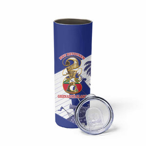 Personalized Les Grenadiers Haiti Football Skinny Tumbler 2026 Nou Retounen White Version - African Pride