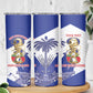 Personalized Les Grenadiers Haiti Football Skinny Tumbler 2026 Nou Retounen White Version - African Pride
