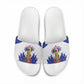 Les Grenadiers Haiti Football Slide Sandals 2026 Nou Retounen White Version