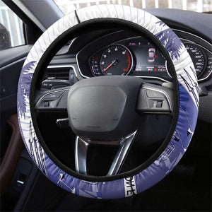 Les Grenadiers Haiti Football Steering Wheel Cover 2026 Nou Retounen White Version - African Pride