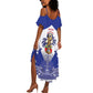 Personalized Les Grenadiers Haiti Football Summer Maxi Dress 2026 Nou Retounen White Version - African Pride