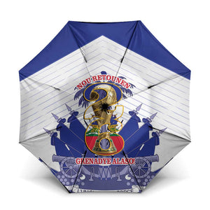 Les Grenadiers Haiti Football Umbrella 2026 Nou Retounen White Version