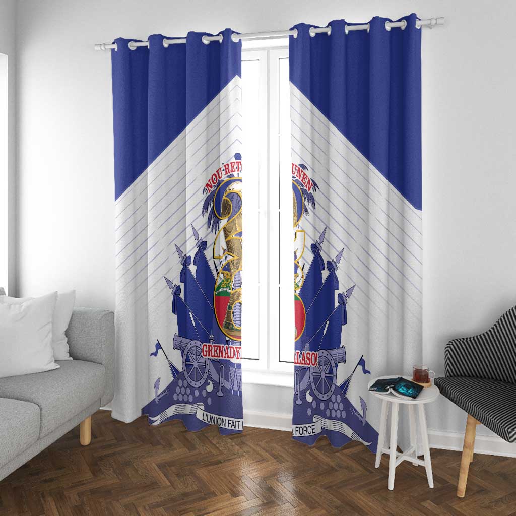 Les Grenadiers Haiti Football Window Curtain 2026 Nou Retounen White Version - African Pride