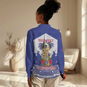 Personalized Les Grenadiers Haiti Football Women Casual Shirt 2026 Nou Retounen White Version - African Pride