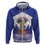Personalized Les Grenadiers Haiti Football Zip Hoodie 2026 Nou Retounen White Version - African Pride
