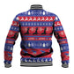 Afro Haiti Christmas Baseball Jacket Jwaye Nwel Ayiti Neg Marron Veve Vodou - African Pride
