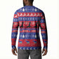 Haiti Christmas Button Sweatshirt Jwaye Nwel Ayiti Neg Marron Veve Vodou
