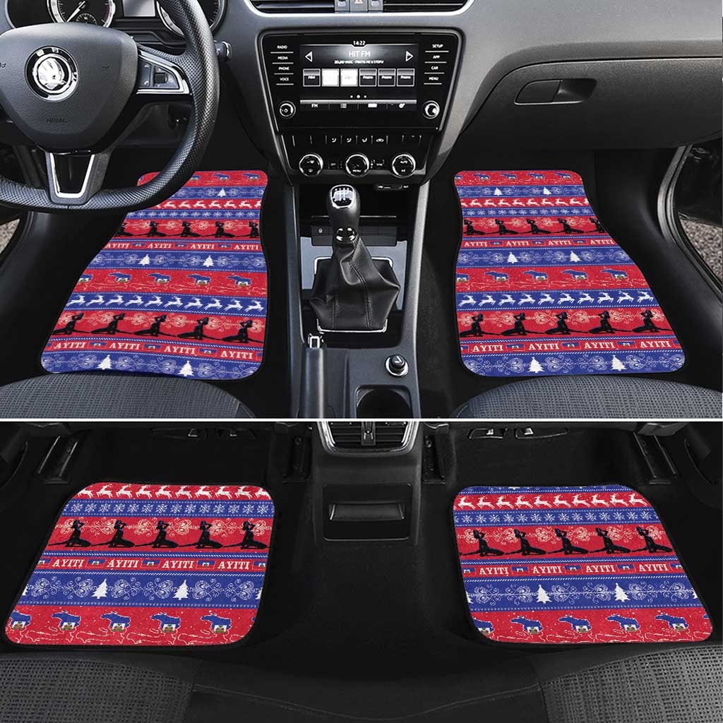 Afro Haiti Christmas Car Mats Jwaye Nwel Ayiti Neg Marron Veve Vodou - African Pride