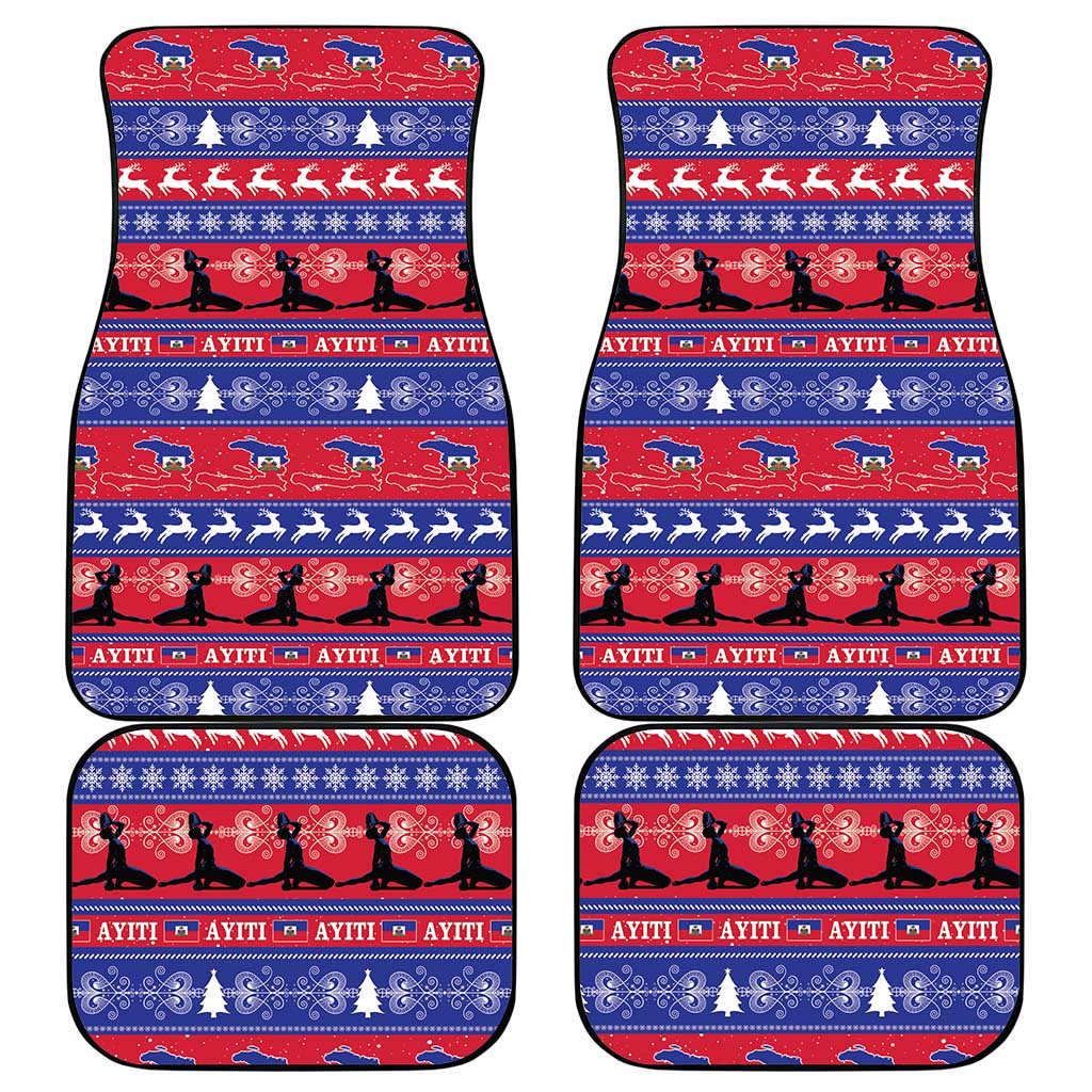 Afro Haiti Christmas Car Mats Jwaye Nwel Ayiti Neg Marron Veve Vodou - African Pride