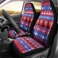 Afro Haiti Christmas Car Seat Cover Jwaye Nwel Ayiti Neg Marron Veve Vodou - African Pride