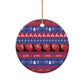 Afro Haiti Christmas Ceramic Ornament Jwaye Nwel Ayiti Neg Marron Veve Vodou - African Pride