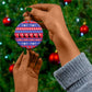 Afro Haiti Christmas Ceramic Ornament Jwaye Nwel Ayiti Neg Marron Veve Vodou - African Pride