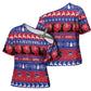 Haiti Christmas Cross Shoulder Shirt Jwaye Nwel Ayiti Neg Marron Veve Vodou