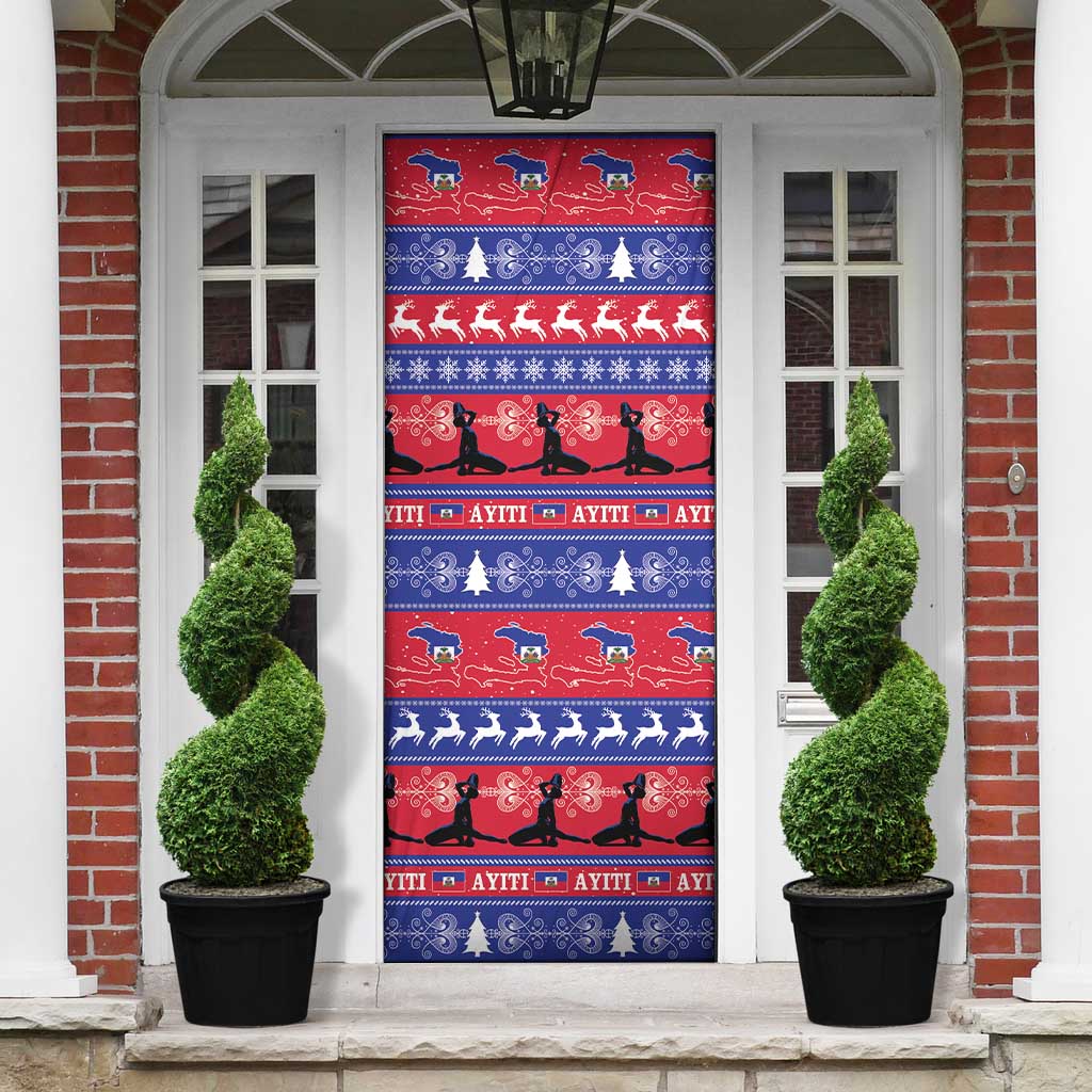 Haiti Christmas Door Cover Jwaye Nwel Ayiti Neg Marron Veve Vodou