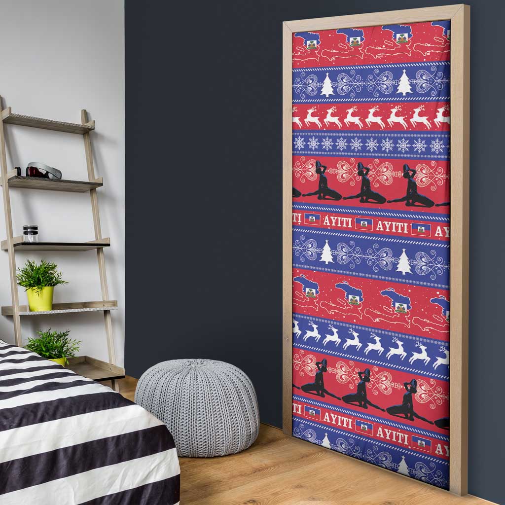 Haiti Christmas Door Cover Jwaye Nwel Ayiti Neg Marron Veve Vodou
