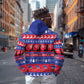 Afro Haiti Christmas Hoodie Jwaye Nwel Ayiti Neg Marron Veve Vodou - African Pride